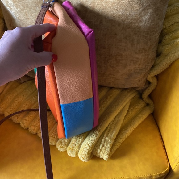 Silvano Borgatti color block crossbody bag! - Picture 3 of 4
